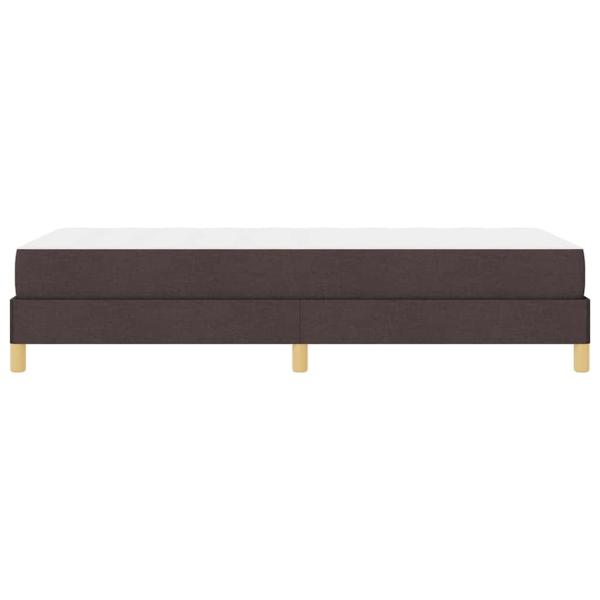 Boxspringbett Braun 100 x 200 cm Stoff, Ingenieurholz