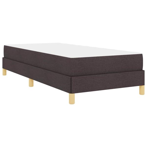 Boxspringbett Braun 100 x 200 cm Stoff, Ingenieurholz