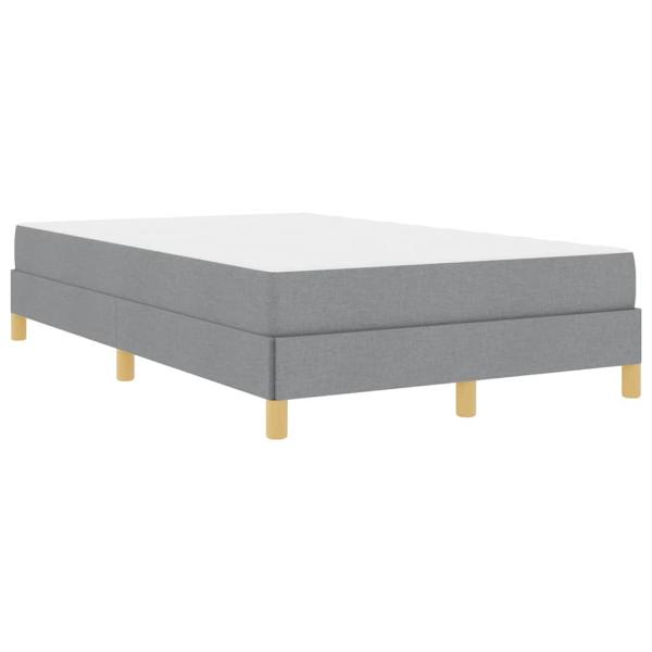 Boxspringbett Taupe, Braun 120 x 200 cm Stoff, Ingenieurholz