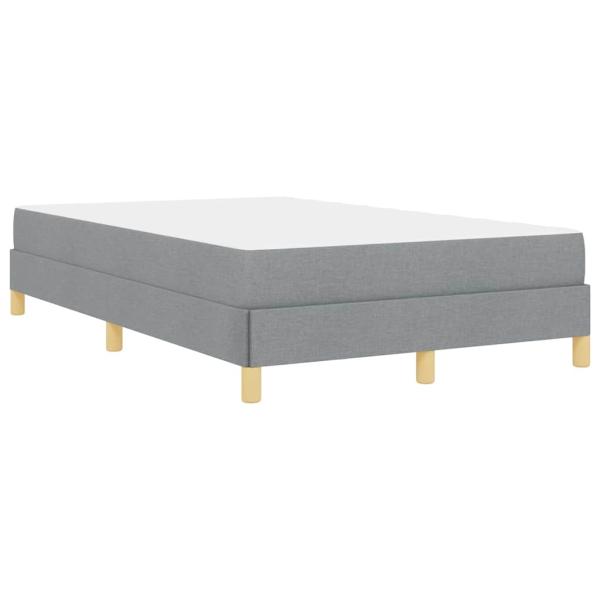 Boxspringbett Taupe, Braun 120 x 200 cm Stoff, Ingenieurholz