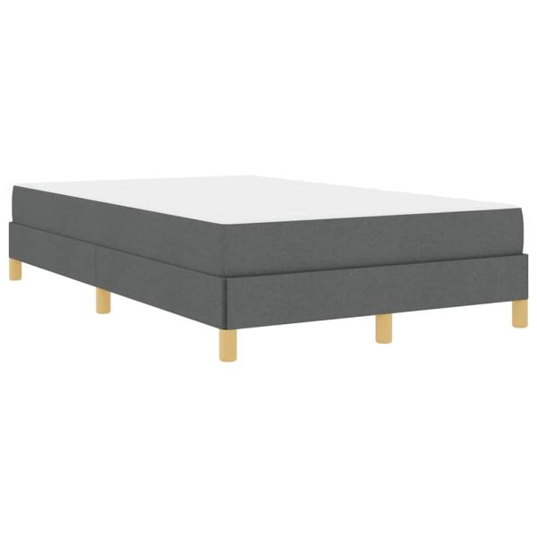 Boxspringbett Taupe, Braun 120 x 200 cm Stoff, Ingenieurholz