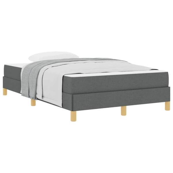 Boxspringbett Taupe, Braun 120 x 200 cm Stoff, Ingenieurholz
