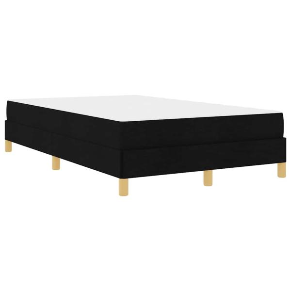 Boxspringbett Schwarz, Braun 120 x 200 cm Stoff, Ingenieurholz