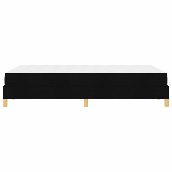 Boxspringbett Schwarz, Braun 120 x 200 cm Stoff, Ingenieurholz