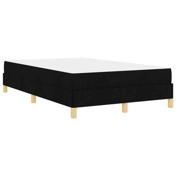 Boxspringbett Schwarz, Braun 120 x 200 cm Stoff, Ingenieurholz