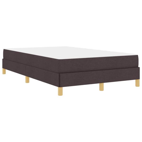 Boxspringbett Braun 120 x 200 cm Stoff, Ingenieurholz