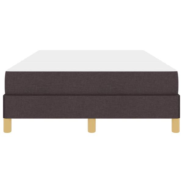 Boxspringbett Braun 120 x 200 cm Stoff, Ingenieurholz