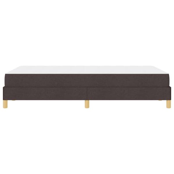 Boxspringbett Braun 120 x 200 cm Stoff, Ingenieurholz