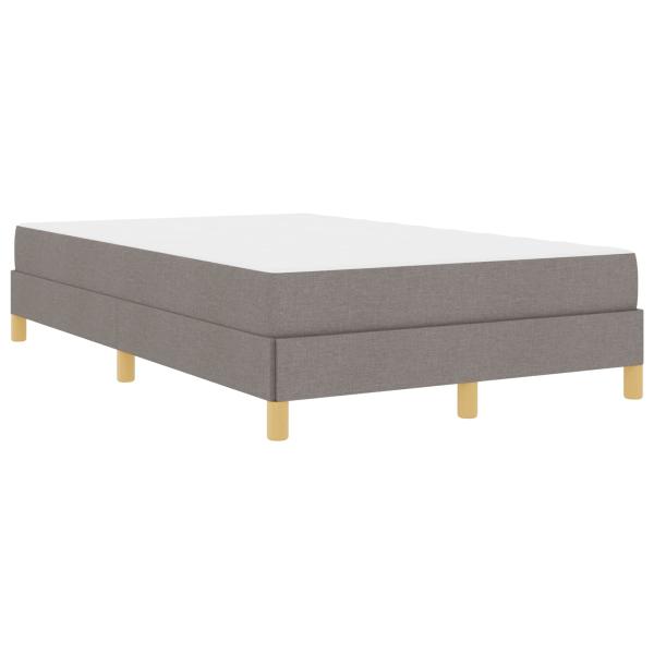 ARDEBO.de - Boxspringbett Taupe, Braun 120 x 200 cm Stoff, Ingenieurholz