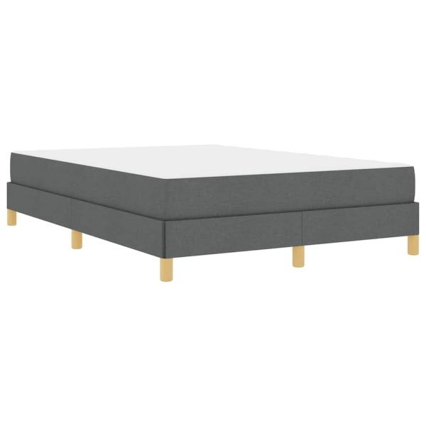 Boxspringbett Taupe, Braun 140 x 190 cm Stoff, Ingenieurholz