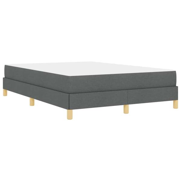 Boxspringbett Taupe, Braun 140 x 190 cm Stoff, Ingenieurholz
