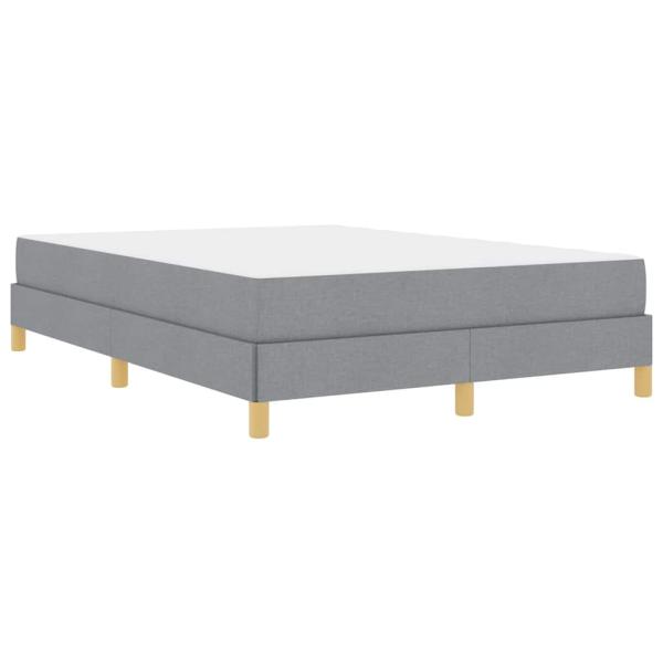 Boxspringbett Taupe, Braun 140 x 200 cm Stoff, Ingenieurholz