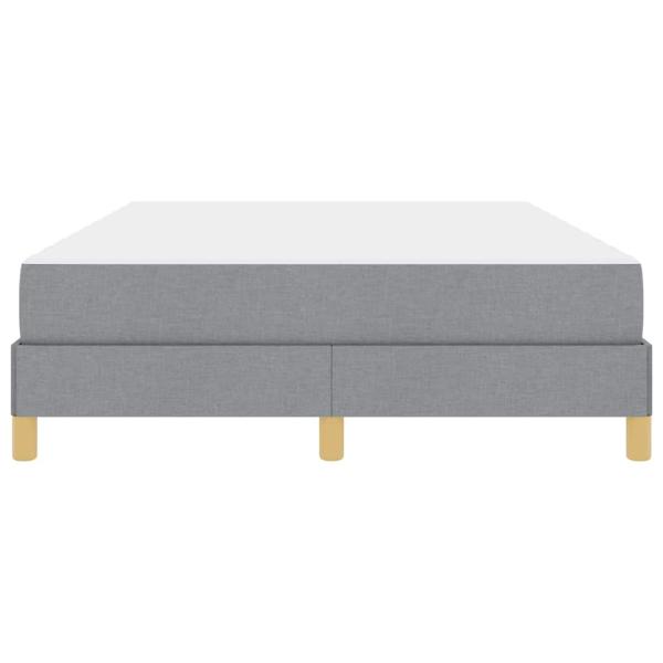 Boxspringbett Taupe, Braun 140 x 200 cm Stoff, Ingenieurholz