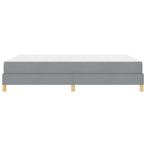Boxspringbett Taupe, Braun 140 x 200 cm Stoff, Ingenieurholz
