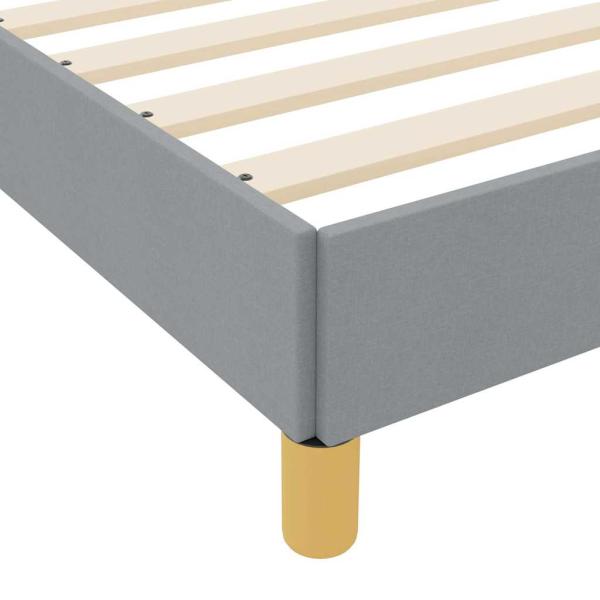 Boxspringbett Taupe, Braun 140 x 200 cm Stoff, Ingenieurholz