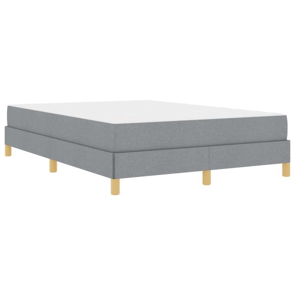 Boxspringbett Taupe, Braun 160 x 200 cm Stoff, Ingenieurholz
