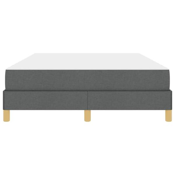 Boxspringbett Taupe, Braun 160 x 200 cm Stoff, Ingenieurholz