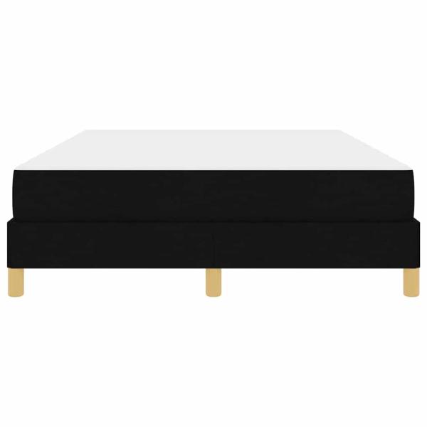Boxspringbett Schwarz, Braun 160 x 200 cm Stoff, Ingenieurholz