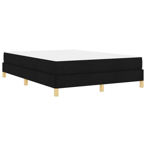 Boxspringbett Schwarz, Braun 160 x 200 cm Stoff, Ingenieurholz