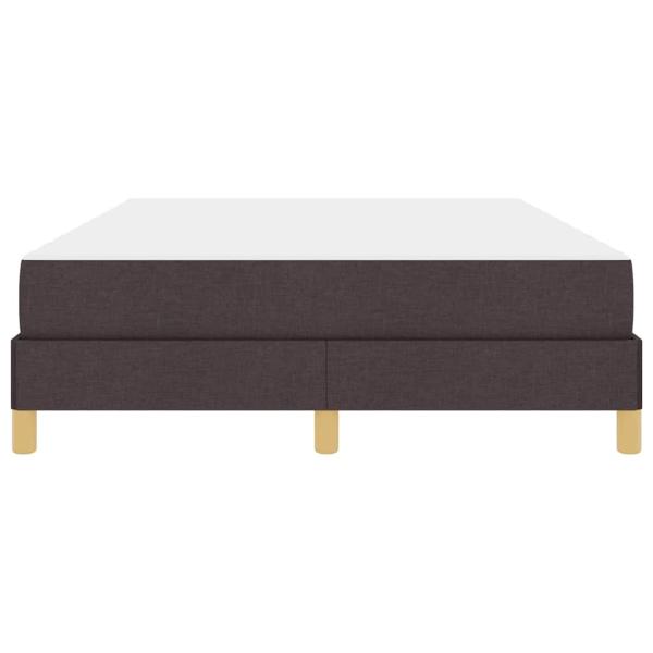 Boxspringbett Braun 160 x 200 cm Stoff, Ingenieurholz