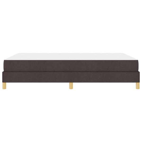 Boxspringbett Braun 160 x 200 cm Stoff, Ingenieurholz