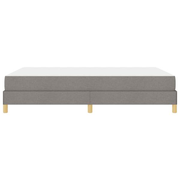 Boxspringbett Taupe, Braun 160 x 200 cm Stoff, Ingenieurholz