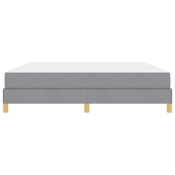 Boxspringbett Taupe, Braun 180 x 200 cm Stoff, Ingenieurholz