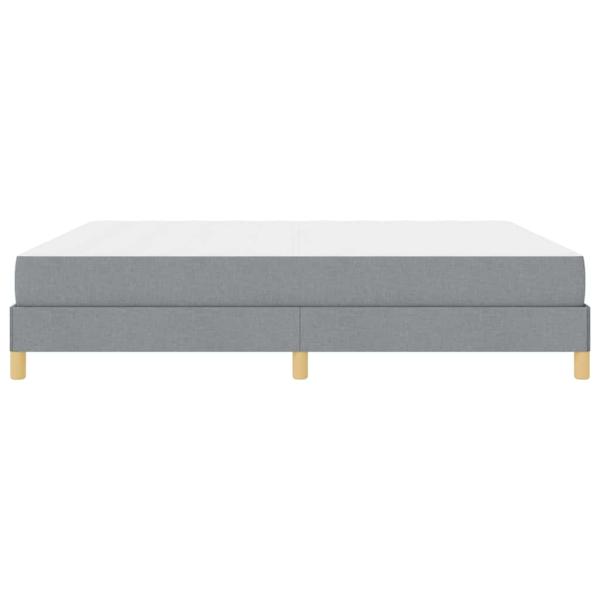 Boxspringbett Taupe, Braun 180 x 200 cm Stoff, Ingenieurholz