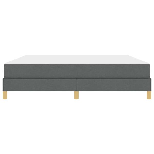 Boxspringbett Taupe, Braun 180 x 200 cm Stoff, Ingenieurholz
