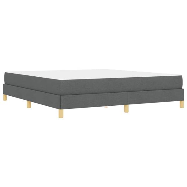 Boxspringbett Taupe, Braun 180 x 200 cm Stoff, Ingenieurholz