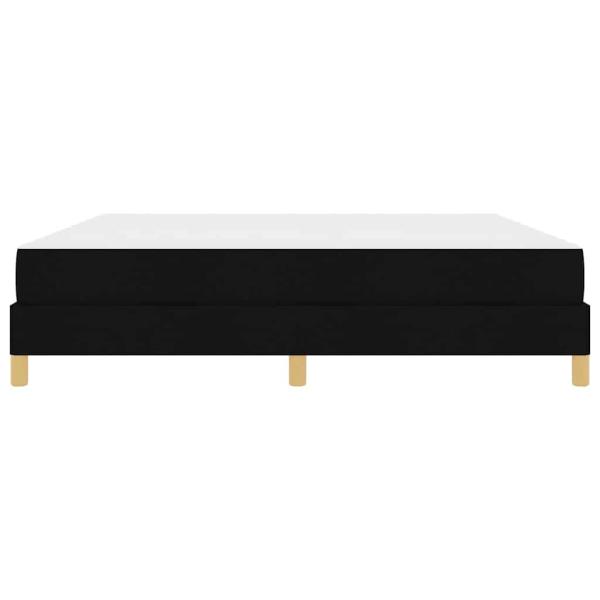 Boxspringbett Schwarz, Braun 180 x 200 cm Stoff, Ingenieurholz