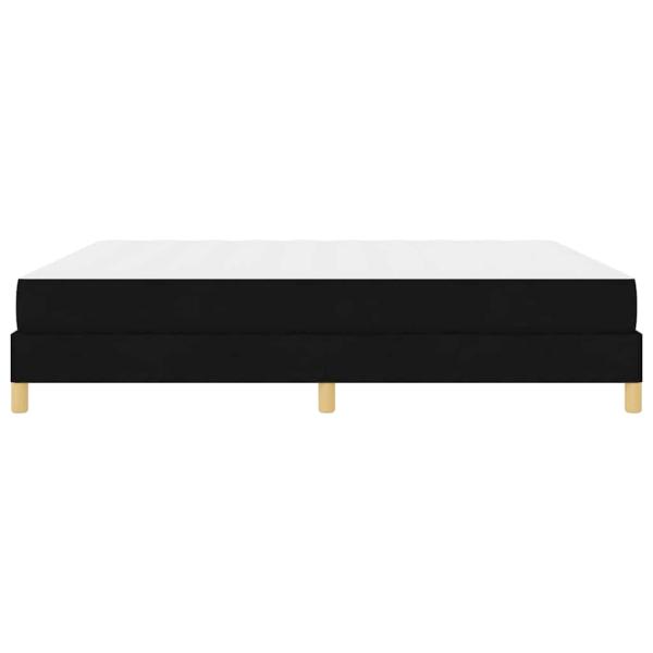 Boxspringbett Schwarz, Braun 180 x 200 cm Stoff, Ingenieurholz