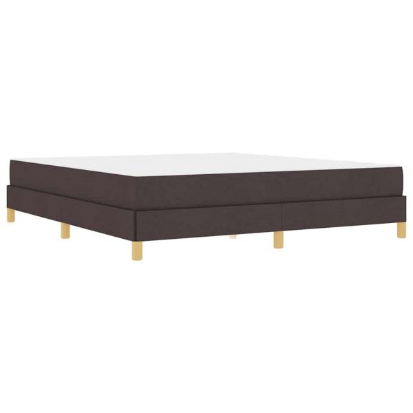 Boxspringbett Braun 180 x 200 cm Stoff, Ingenieurholz