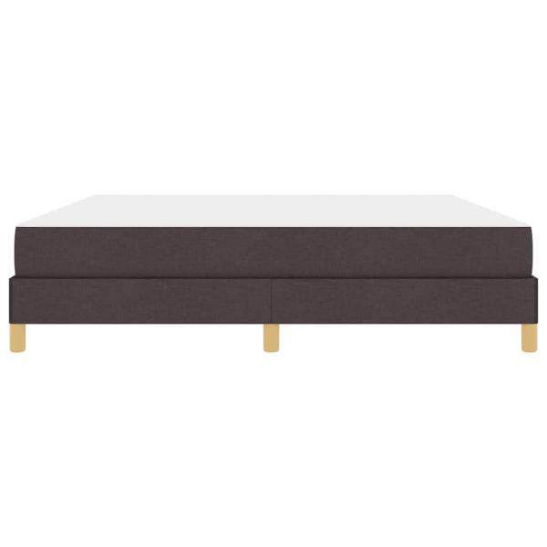 Boxspringbett Braun 180 x 200 cm Stoff, Ingenieurholz