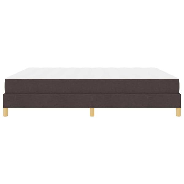 Boxspringbett Braun 180 x 200 cm Stoff, Ingenieurholz