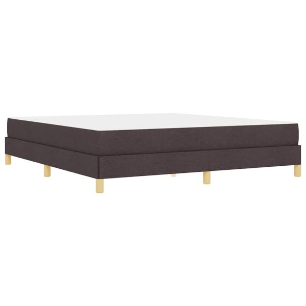 Boxspringbett Braun 180 x 200 cm Stoff, Ingenieurholz