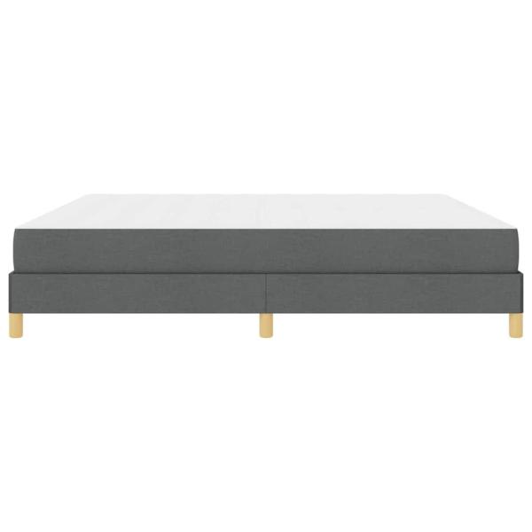Boxspringbett Taupe, Braun 200 x 200 cm Stoff, Ingenieurholz