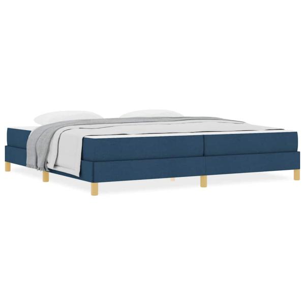 Boxspringbett Taupe, Braun 200 x 200 cm Stoff, Ingenieurholz