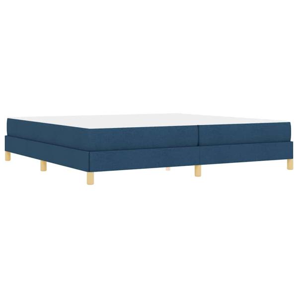 Boxspringbett Taupe, Braun 200 x 200 cm Stoff, Ingenieurholz