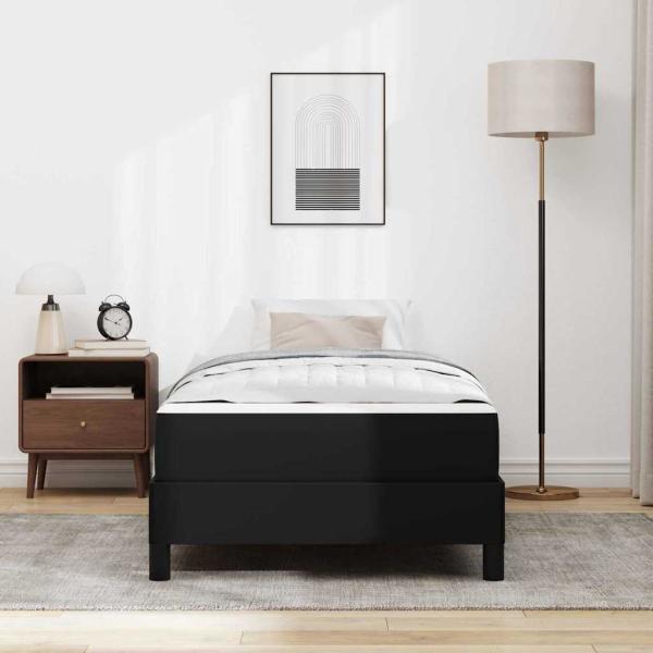 Bett Sonstiges Schwarz 100 x 200 cm Kunstleder