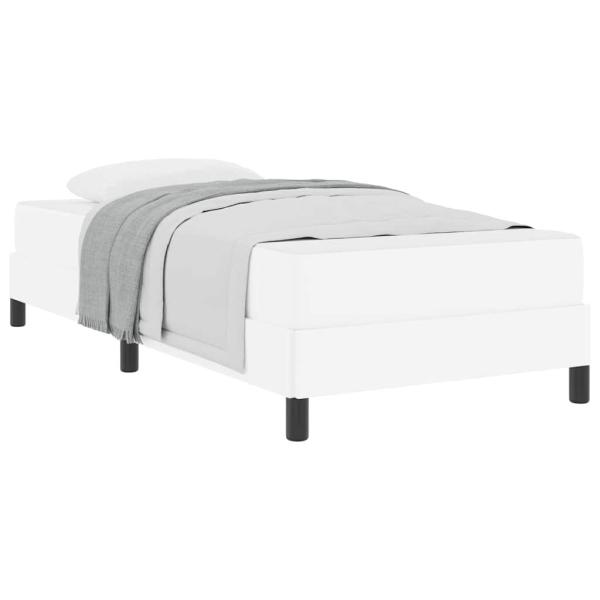 Bett Sonstiges Reinweiß 100 x 200 cm Kunstleder
