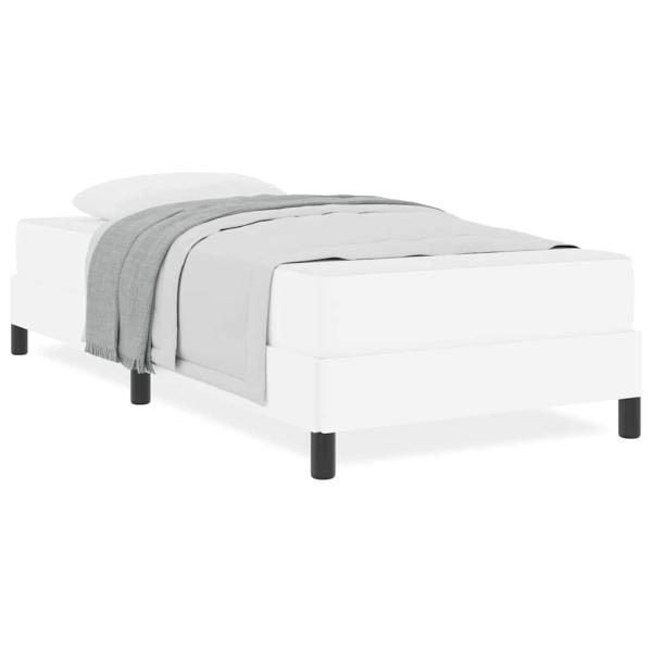 Bett Sonstiges Reinweiß 100 x 200 cm Kunstleder