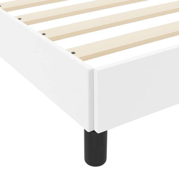 Bett Sonstiges Reinweiß 100 x 200 cm Kunstleder