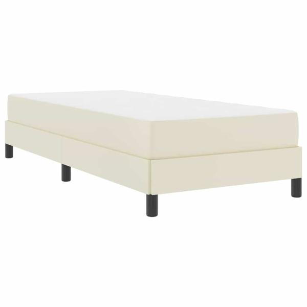 Bett Sonstiges Creme 100 x 200 cm Kunstleder