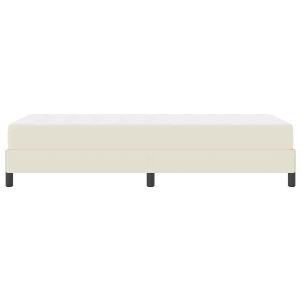 Bett Sonstiges Creme 100 x 200 cm Kunstleder