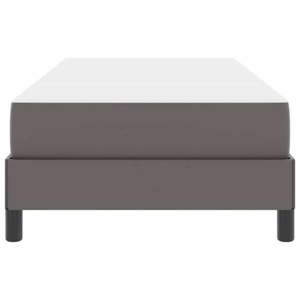 Bett Sonstiges Grau 100 x 200 cm Kunstleder