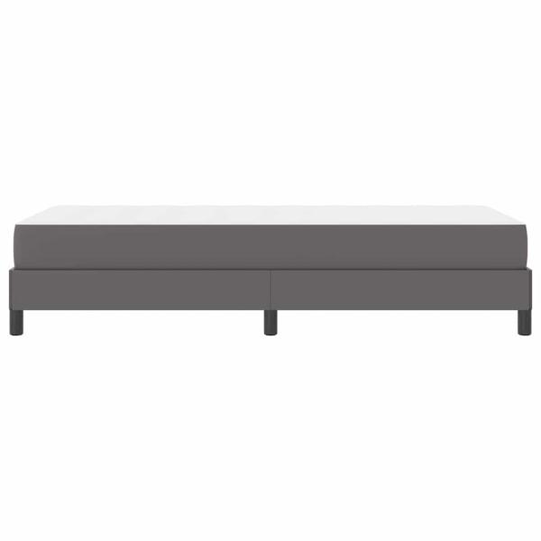 Bett Sonstiges Grau 100 x 200 cm Kunstleder