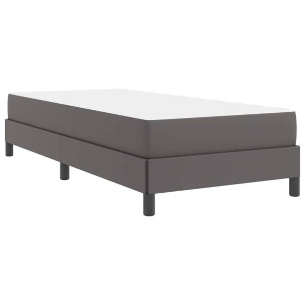 Bett Sonstiges Grau 100 x 200 cm Kunstleder