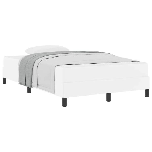 Bett Sonstiges Reinweiß 120 x 190 cm Kunstleder