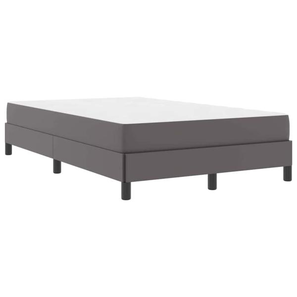 Bett Sonstiges Grau 120 x 200 cm Kunstleder